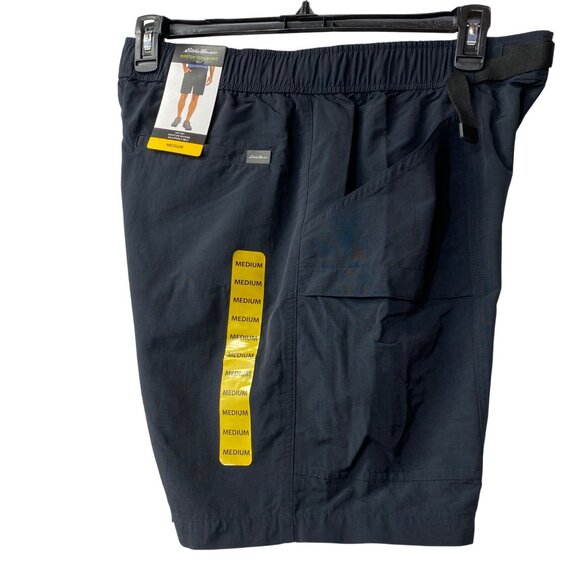 Eddie Bauer Mens Ripstop‎ Tech Shorts Medium Elastic Waist Nylon Md  NWT - Picture 7 of 8